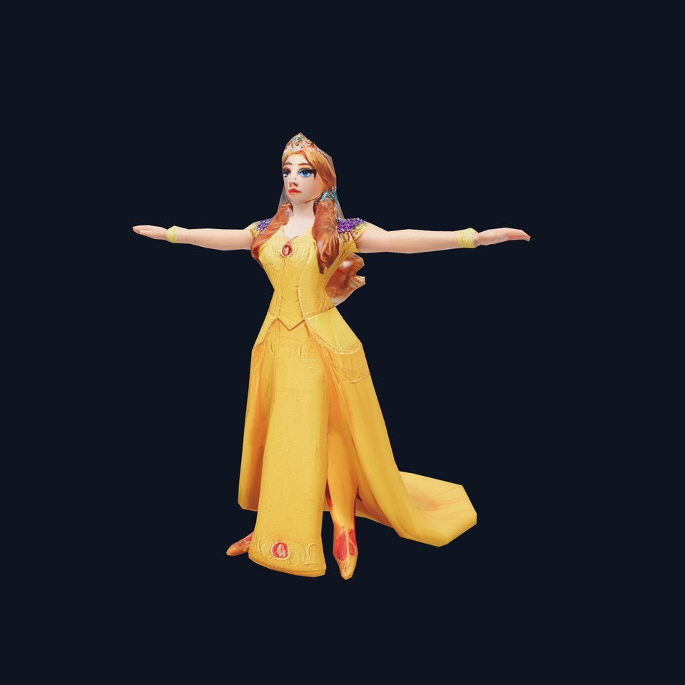 Elegant Princess Character Model Pack